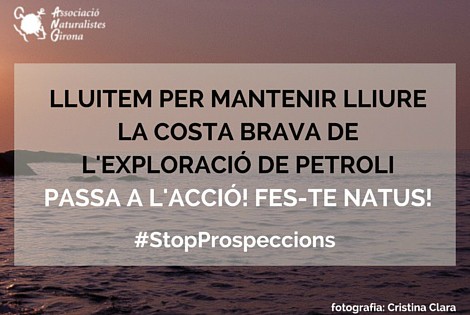 Passa a l'acció per mantenir lliure la Costa Brava de l'exploració de petroli