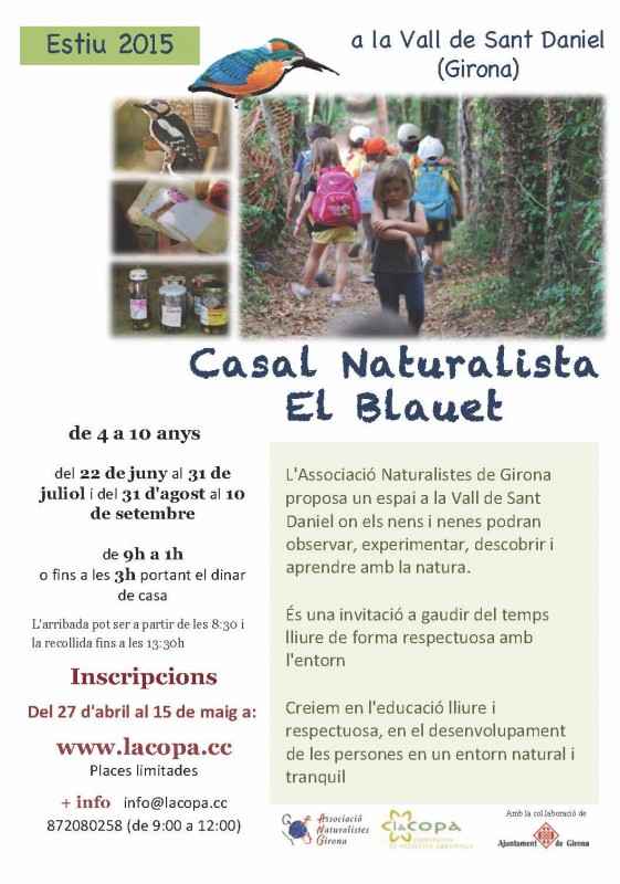 Inscripcions obertes al Casal naturalista d'estiu El Blauet