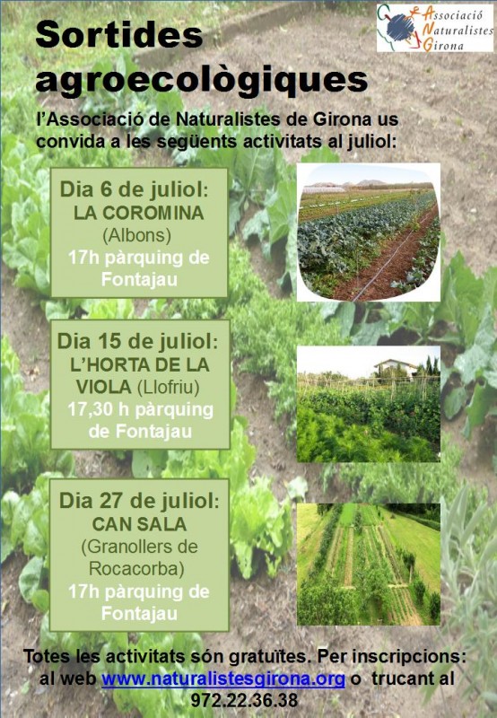 Aquest juliol descobreix les experiències agroecològiques de comarques gironines!