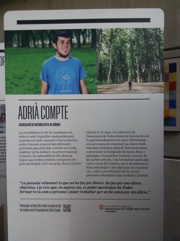 L’Associació de Naturalistes de Girona a l’exposició d’entitats de voluntariat de Catalunya