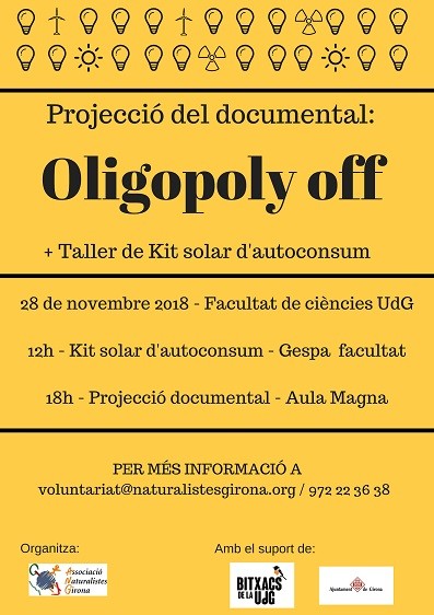 Documental Oligopoly off + Taller de kit solar d’autoconsum 