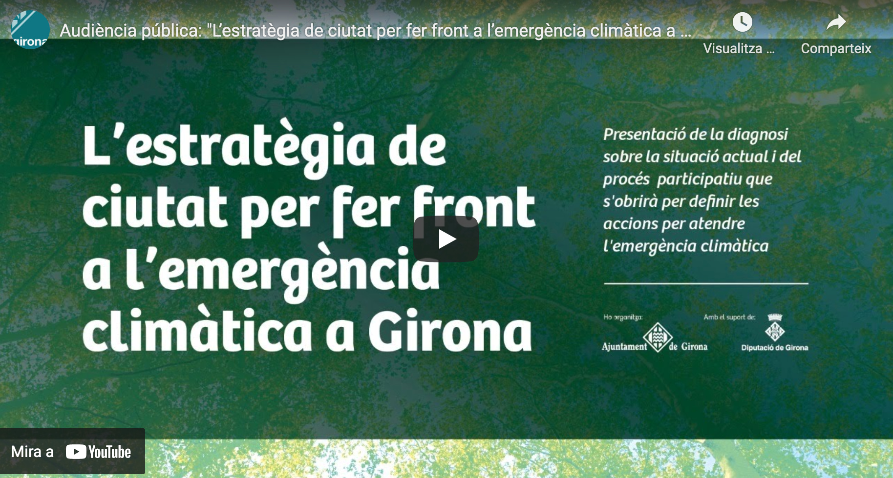 Un Pla per la transició ecosocial a Girona: un repte i una oportunitat