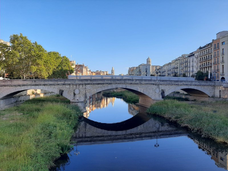 Les deixalles del riu Onyar a Girona