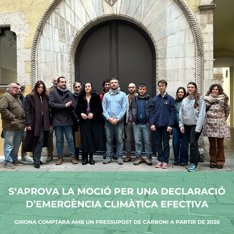 S‘aprova la moció per una Declaració d’Emergència climàtica efectiva